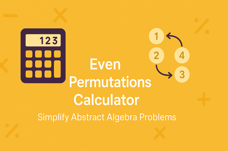 Even Permutations Calculator