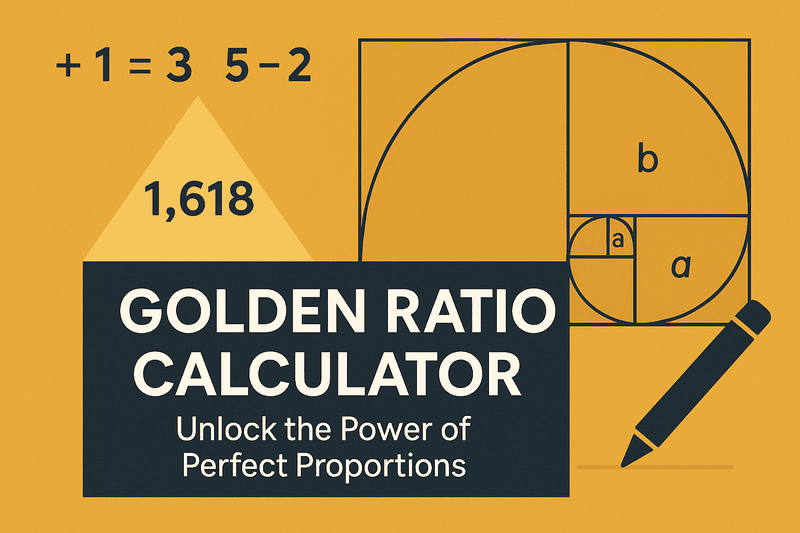 Golden Ratio Calculator: Unlock the Power of Perfect Proportions