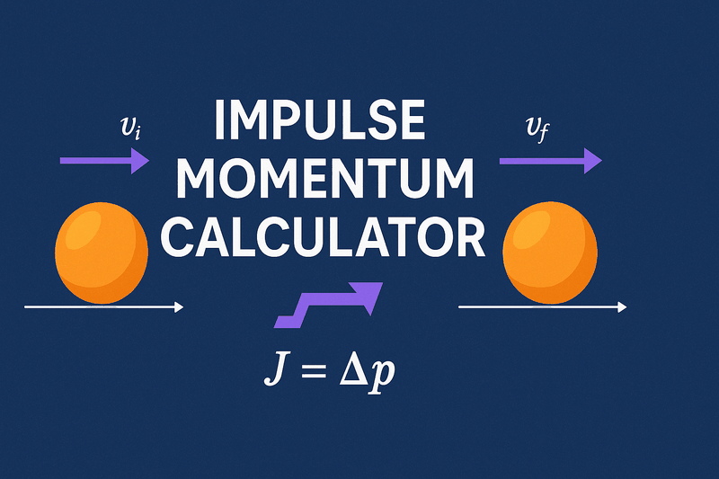 Impulse Momentum Calculator