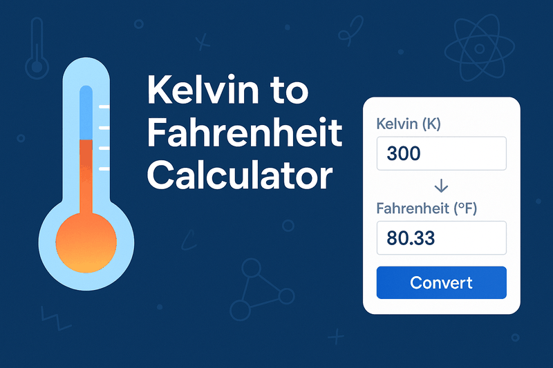 Kelvin to Fahrenheit Calculator