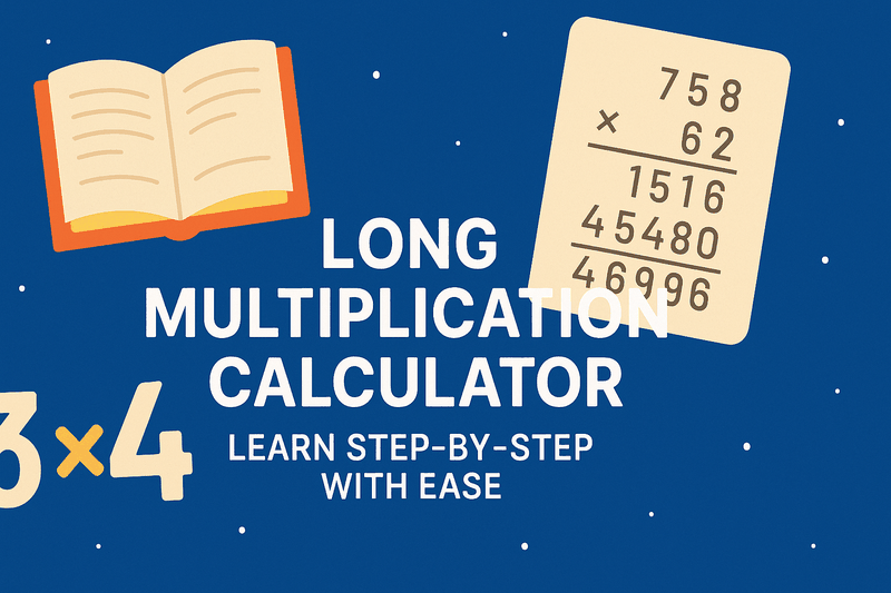 Long Multiplication Calculator