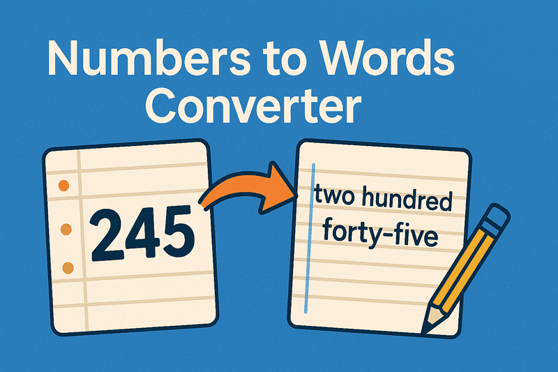 Numbers to Words Converter
