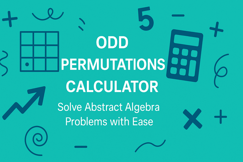 Odd Permutations Calculator