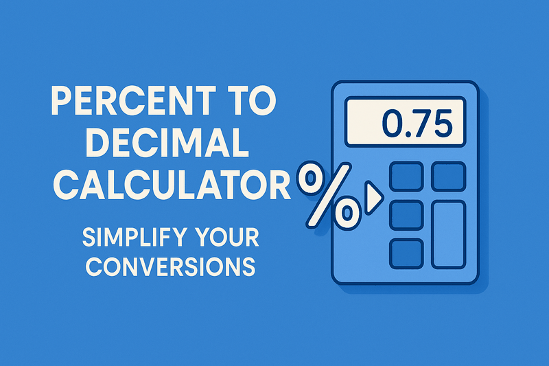 Percent to Decimal Calculator