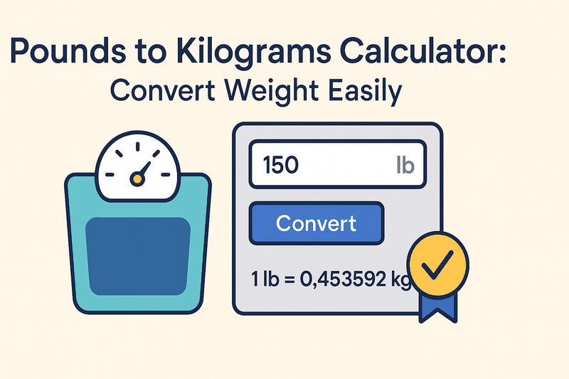 Pounds to Kilograms Calculator
