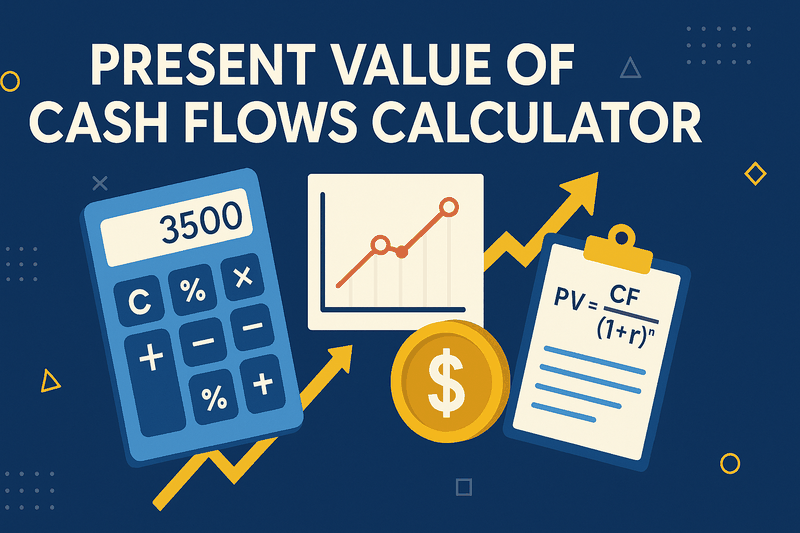 Present Value of Cash Flows Calculator