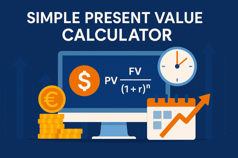 Simple Present Value Calculator
