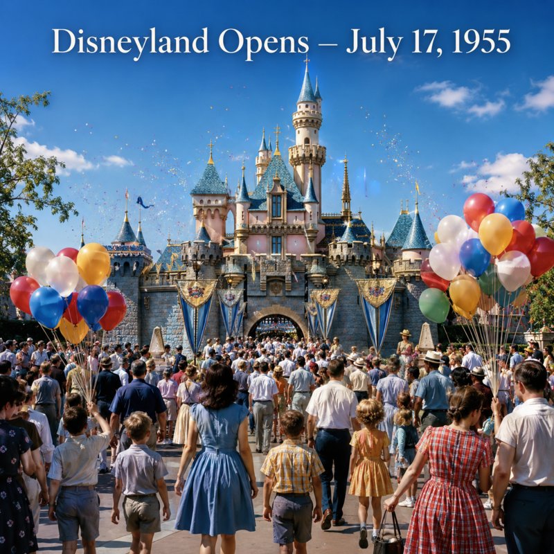 Disneyland Opens