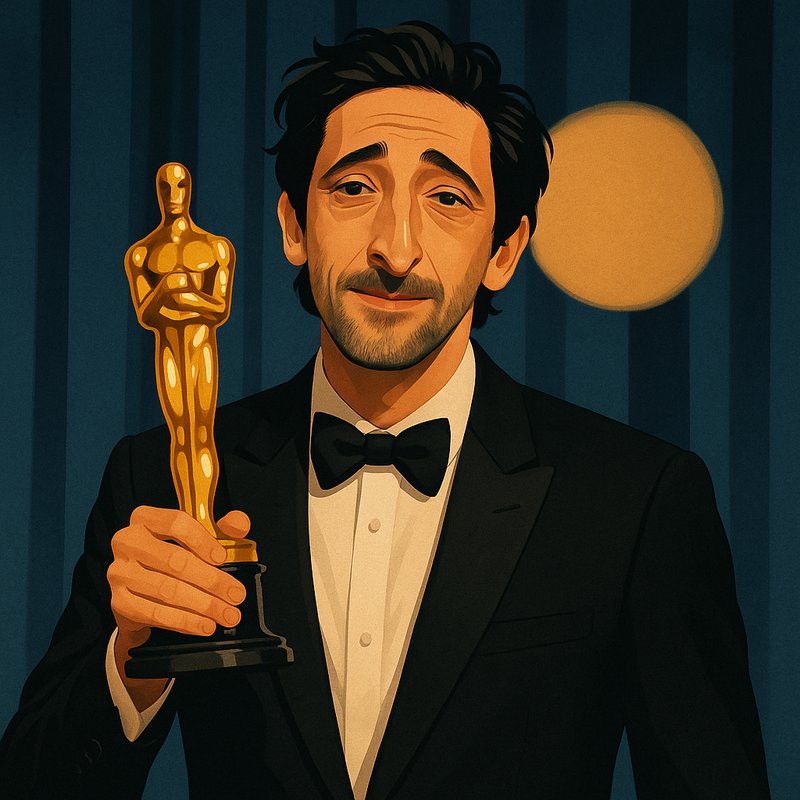 Adrien Brody Wins Best Actor for 'The Brutalist'