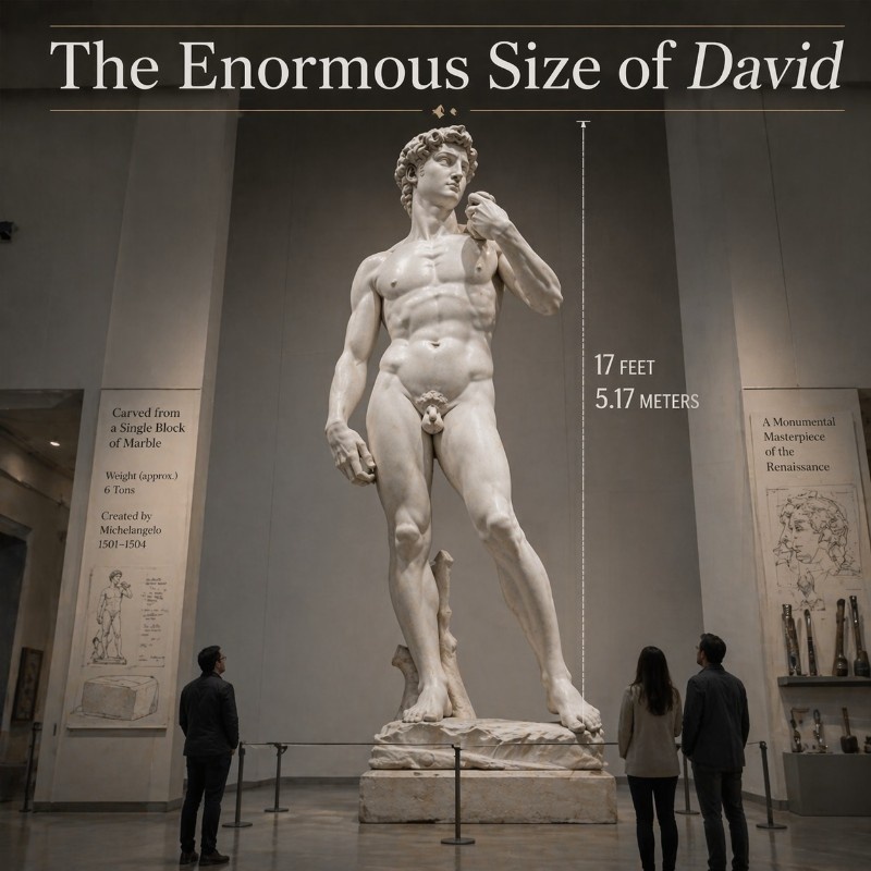 The Enormous Size of the David