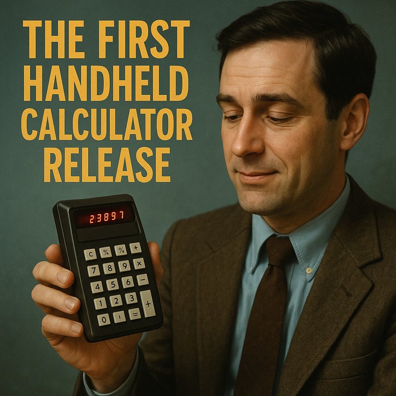 The First Handheld Calculator Release
