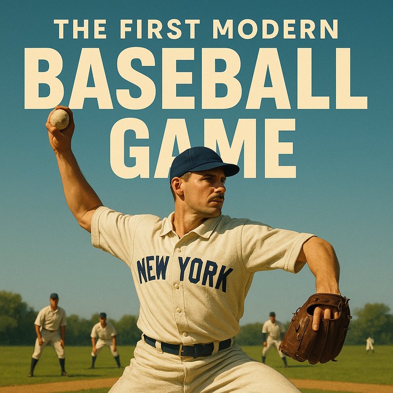 The First Modern Baseball Game