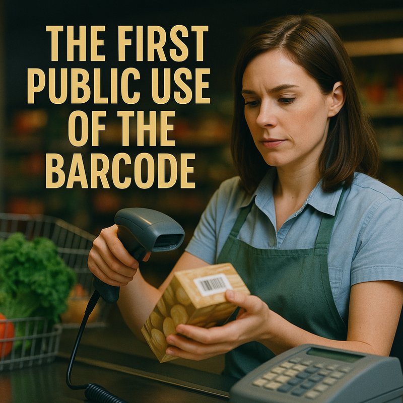 The First Public Use of the Barcode