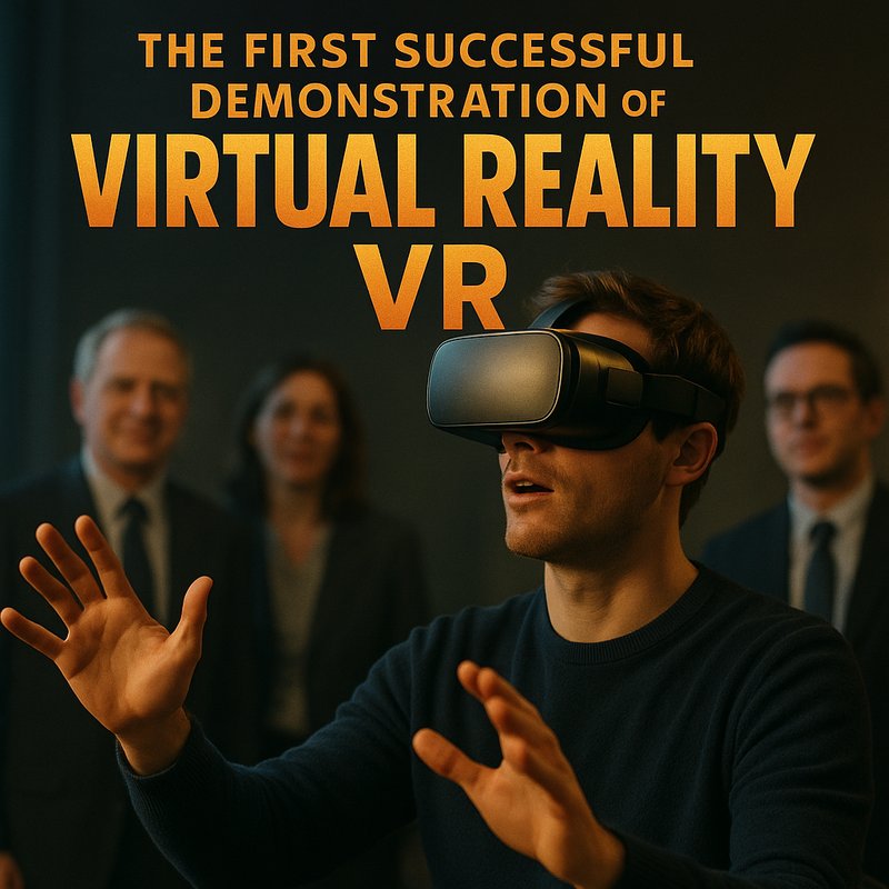 The First Successful Demonstration of Virtual Reality (VR)