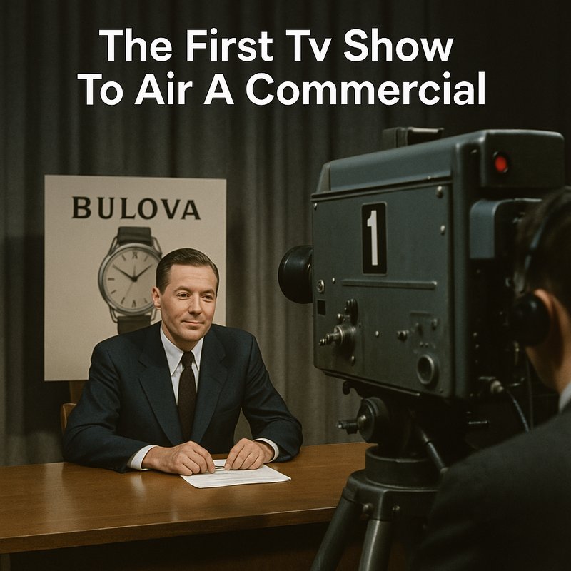 The First TV Show to Air a Commercial