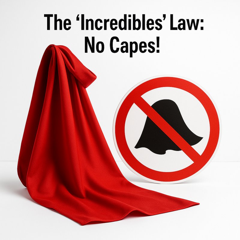 The 'Incredibles' Law: No Capes!