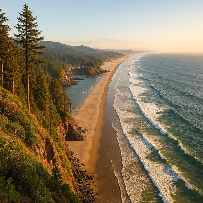 The Only State with a Vertical Coastline