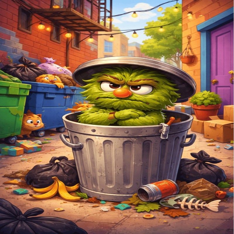 The Origin of Oscar the Grouch's Color