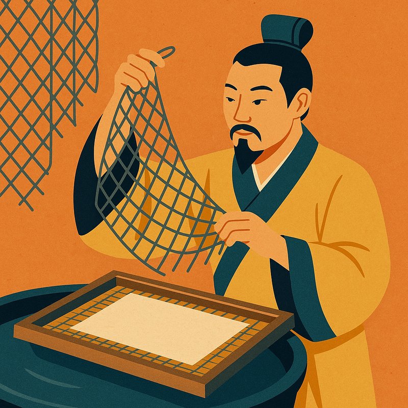 Cai Lun and the Use of Fishing Nets in Paper