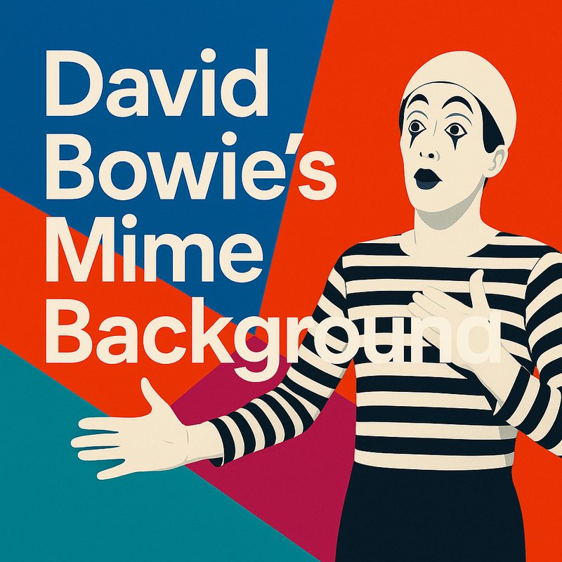 David Bowie’s Mime Background