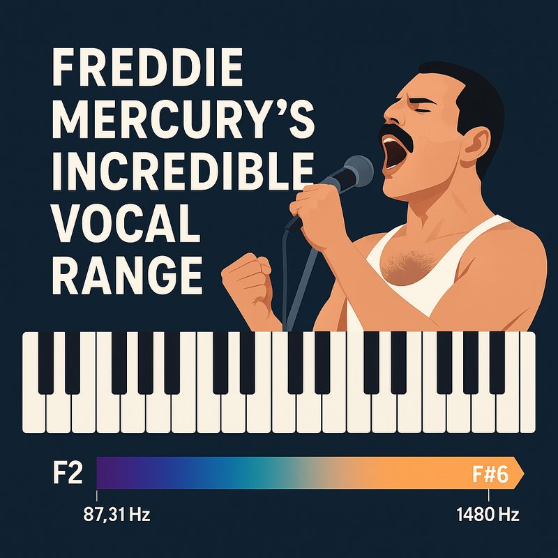 Freddie Mercury's Incredible Vocal Range