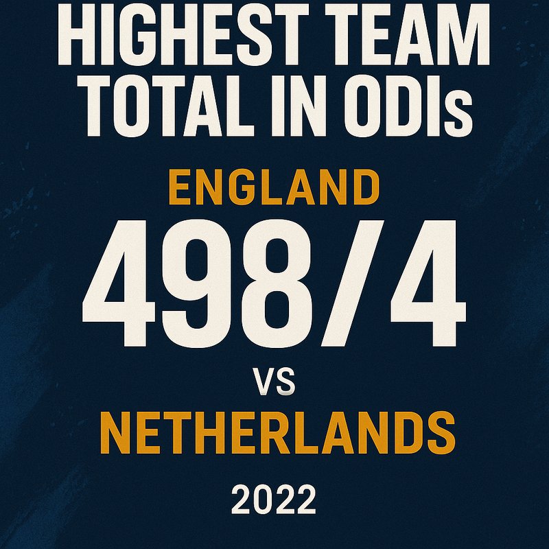 Highest Team Total in ODIs
