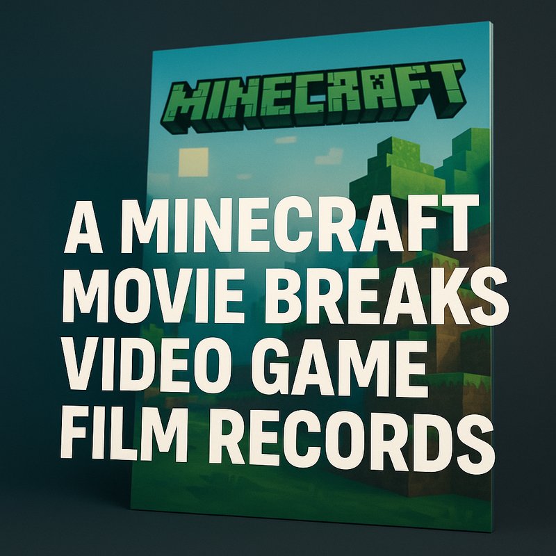 A Minecraft Movie Breaks Video Game Film Records