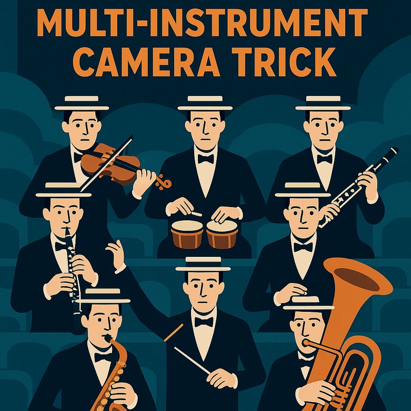 Buster Keaton’s Multi-Instrument Camera Trick