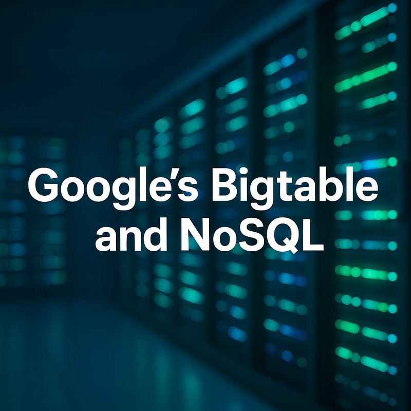 Google's 'Bigtable' and NoSQL