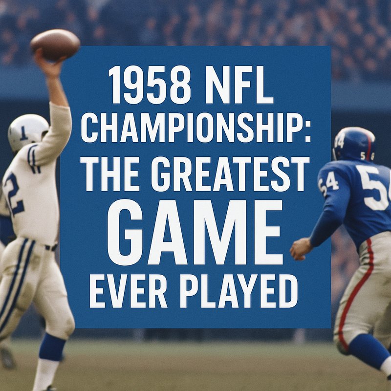 The 1958 NFL Championship: The Greatest Game Ever Played