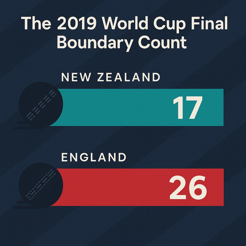 The 2019 World Cup Final 'Boundary Count'