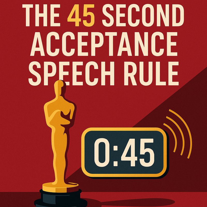 The 45-Second Acceptance Speech Rule