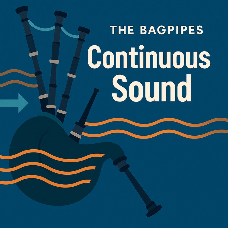The Bagpipes' Continuous Sound