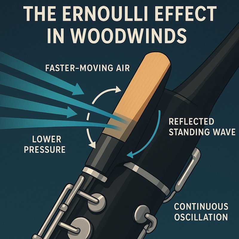The Bernoulli Effect in Woodwinds