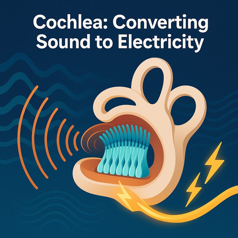 The Cochlea: Converting Sound to Electricity