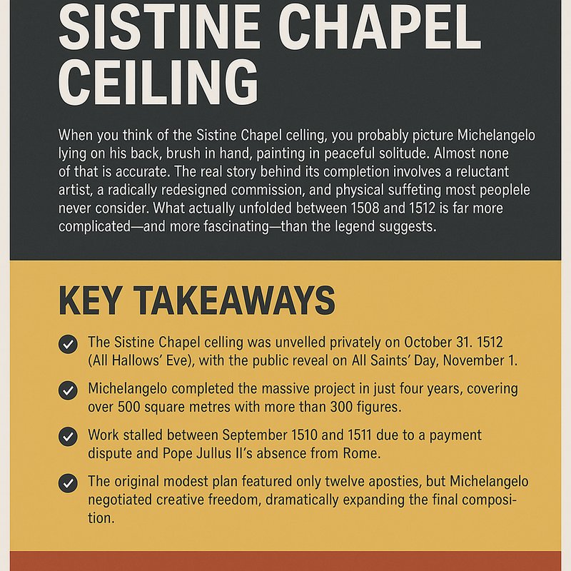 The Completion of the Sistine Chapel Ceiling
