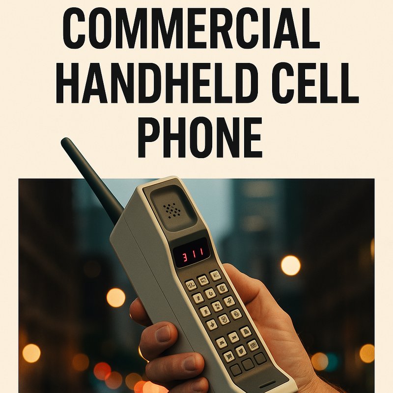 The Debut of the First Commercial Handheld Cell Phone