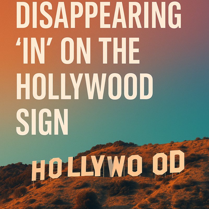 The Disappearing 'In' on the Hollywood Sign