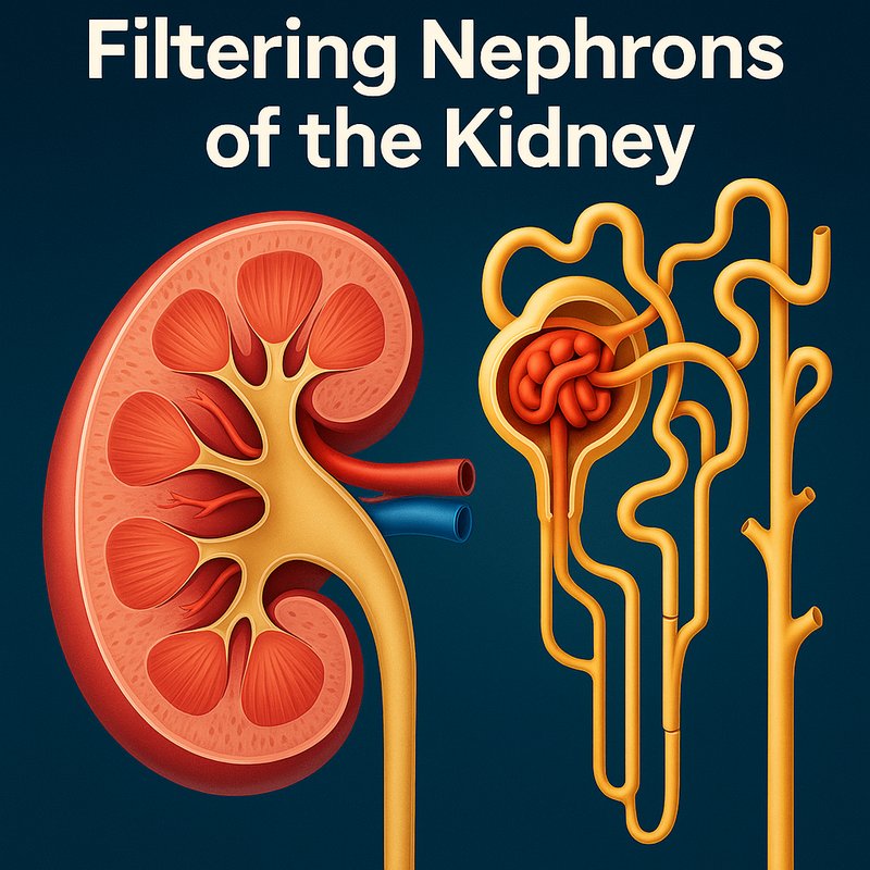The Filtering Nephrons of the Kidney