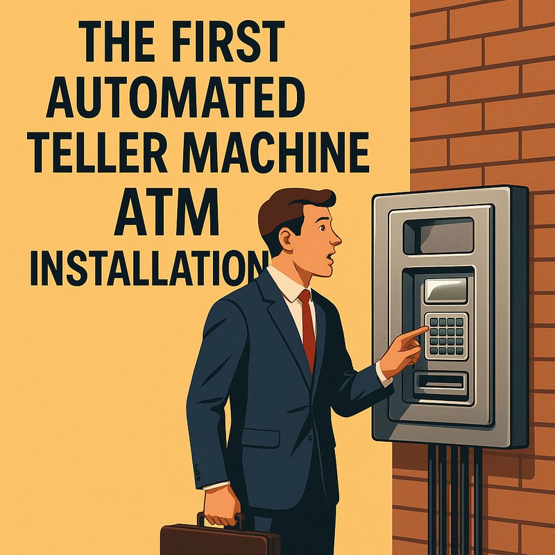 The First Automated Teller Machine (ATM) Installation