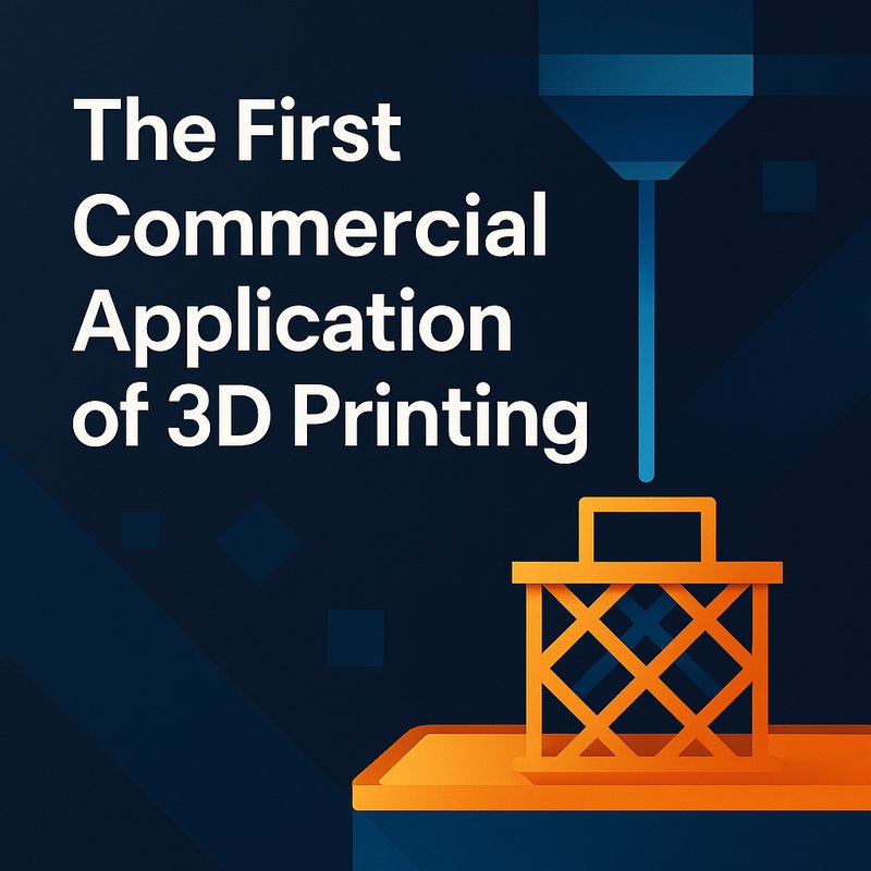The First Commercial Application of 3D Printing