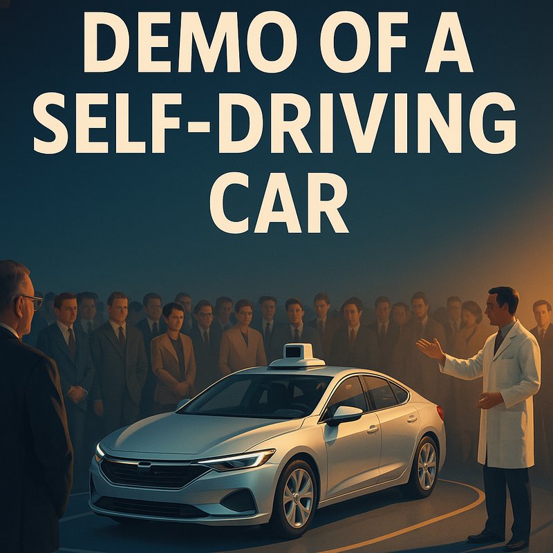 The First Public Demo of a Self-Driving Car