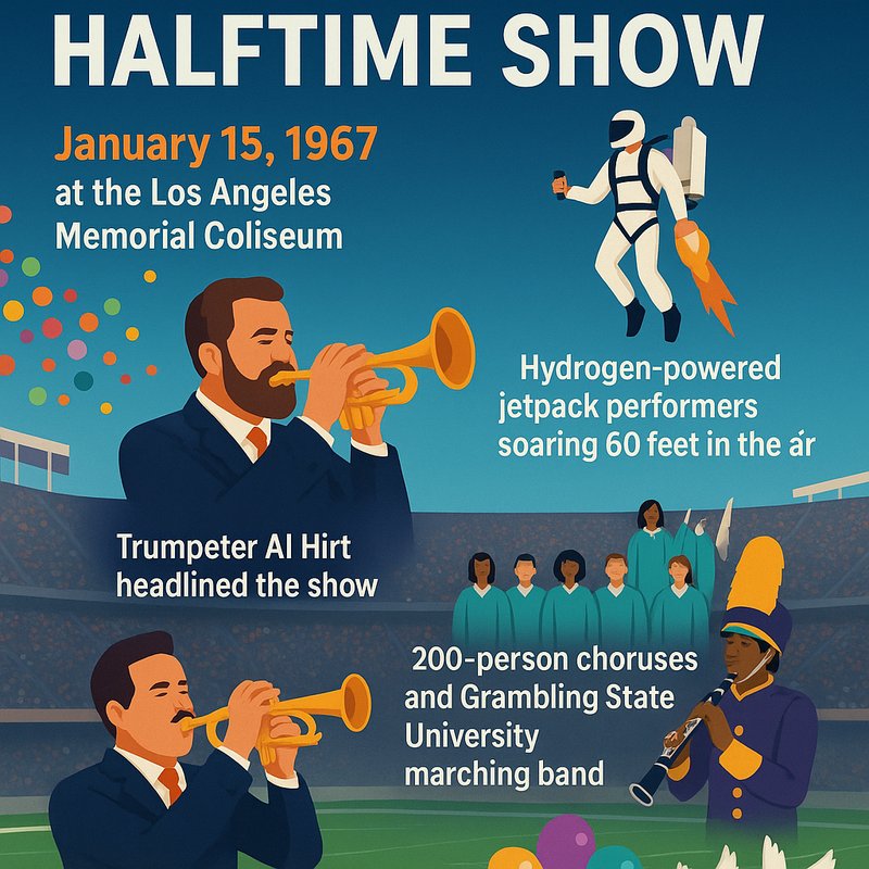 The First Super Bowl Halftime Show