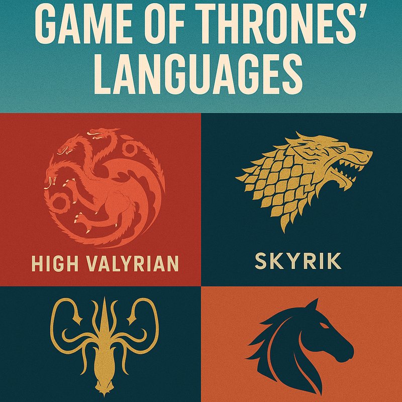 The 'Game of Thrones' Languages