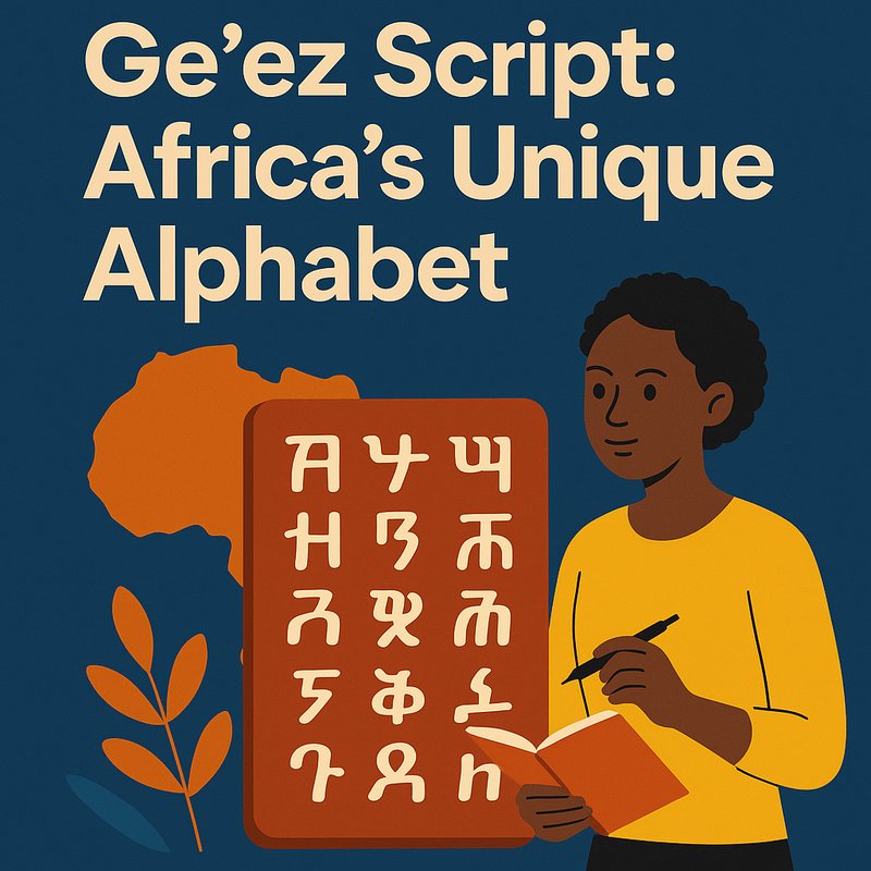 The Ge'ez Script: Africa's Unique Alphabet