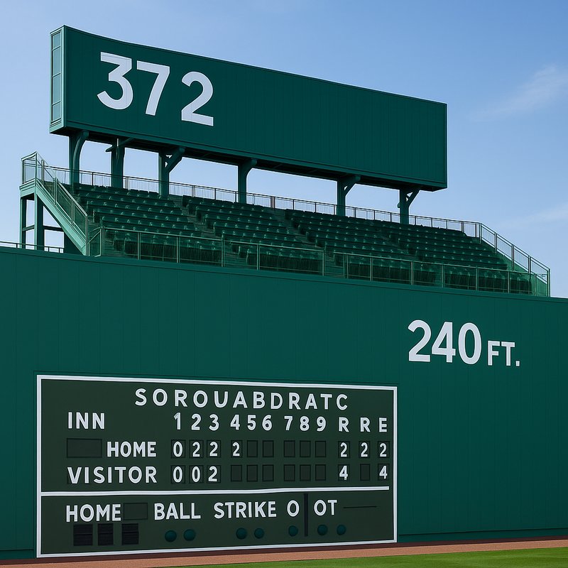 The 'Green Monster' of Fenway Park