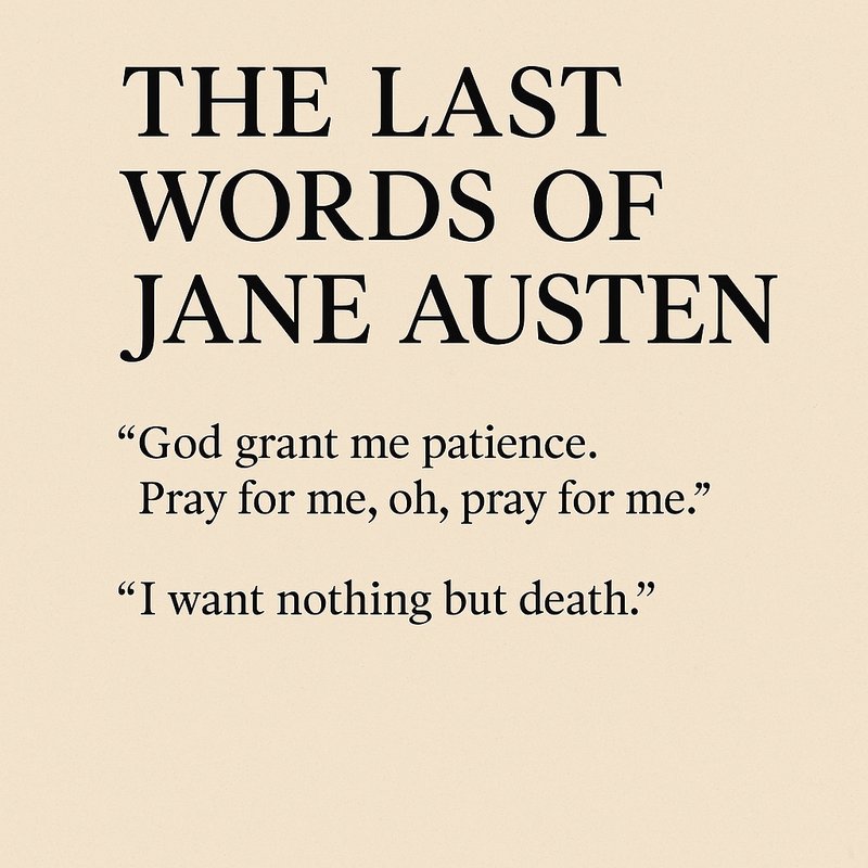 The Last Words of Jane Austen