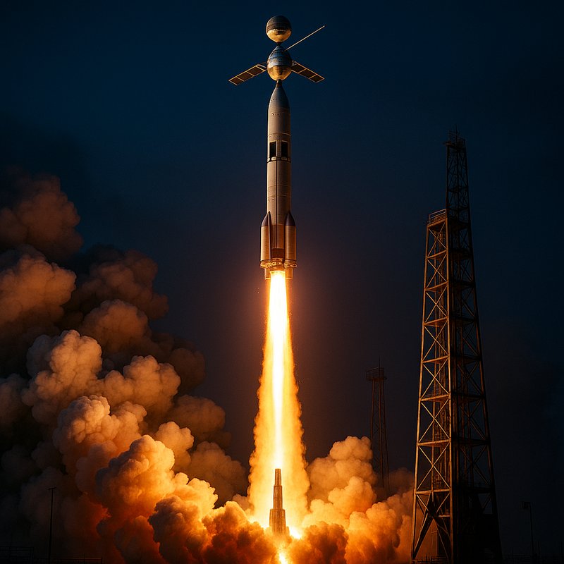 The Launch of the First Commercial Communication Satellite