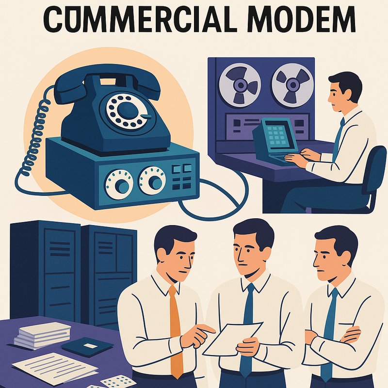 The Launch of the First Commercial Modem