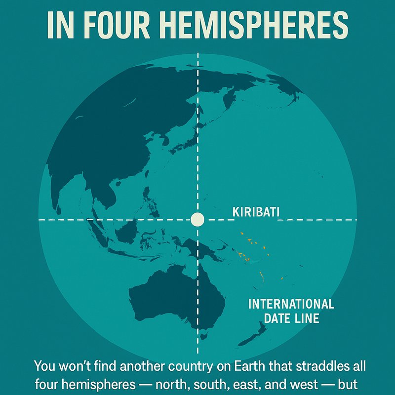 The Only Country in Four Hemispheres